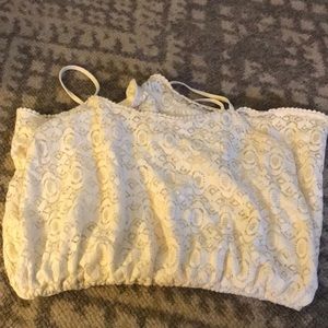 Mossimo Cream Lace Romper